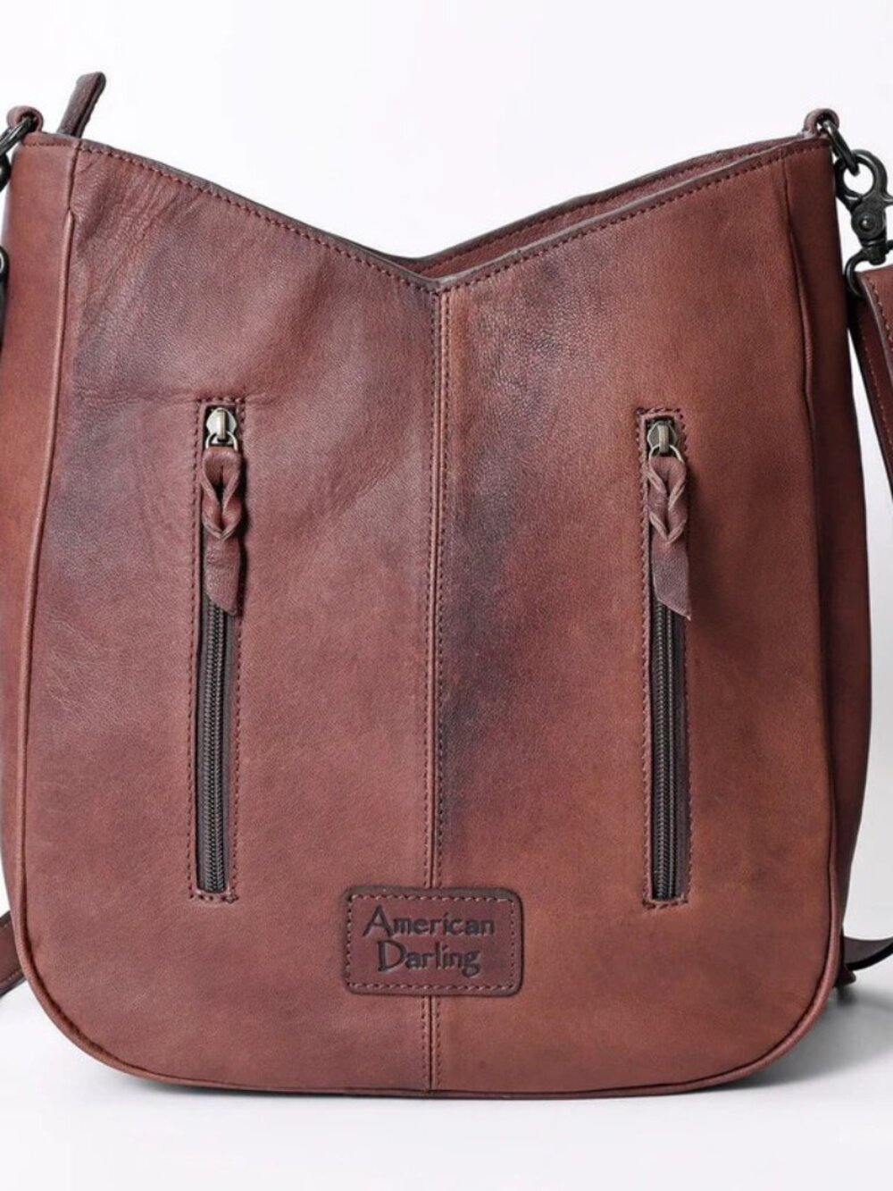 American Darling Desert at Dusk Fringe Tooled Crossbody - Picture 4 of 7